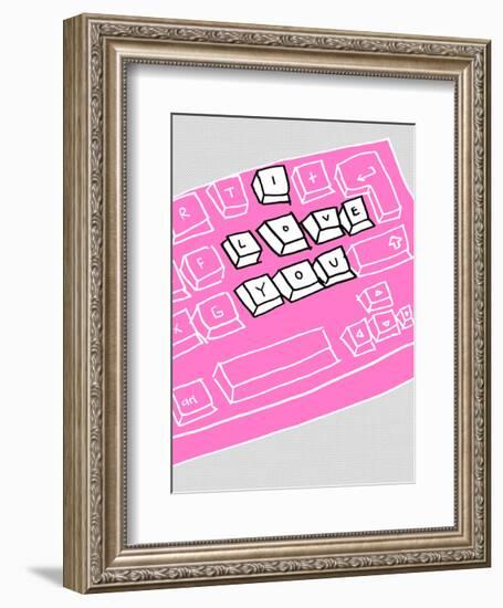 I Love You - Tommy Human Cartoon Print-Tommy Human-Framed Art Print