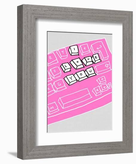 I Love You - Tommy Human Cartoon Print-Tommy Human-Framed Art Print