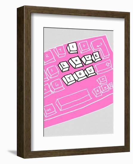 I Love You - Tommy Human Cartoon Print-Tommy Human-Framed Art Print