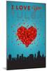 I Love You Tulsa, Oklahoma-Lantern Press-Mounted Art Print