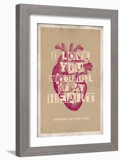 I Love You With All My Heart-null-Framed Art Print