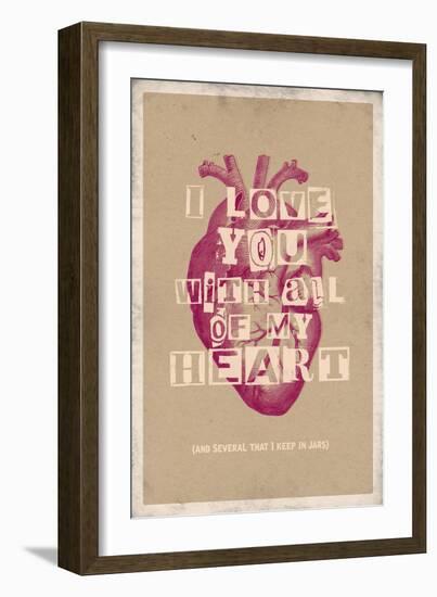 I Love You With All My Heart-null-Framed Art Print