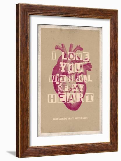 I Love You With All My Heart-null-Framed Art Print