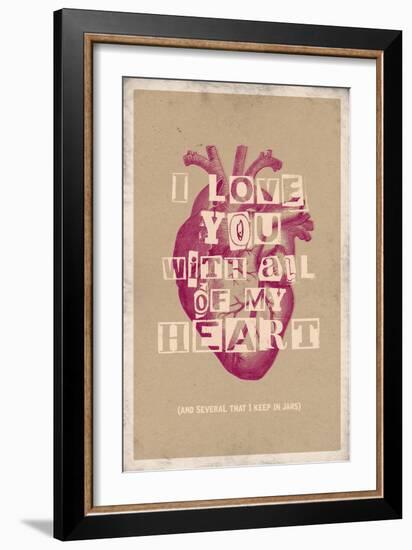 I Love You With All My Heart-null-Framed Art Print