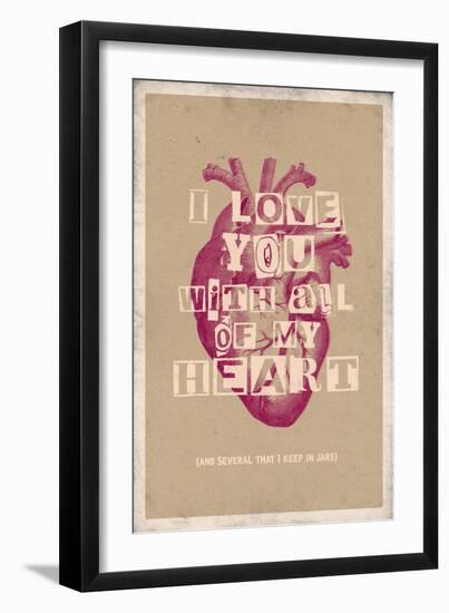 I Love You With All My Heart-null-Framed Art Print
