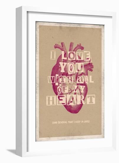 I Love You With All My Heart-null-Framed Art Print