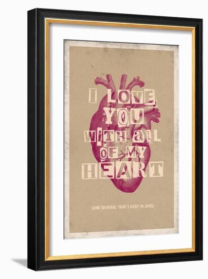 I Love You With All My Heart-null-Framed Art Print