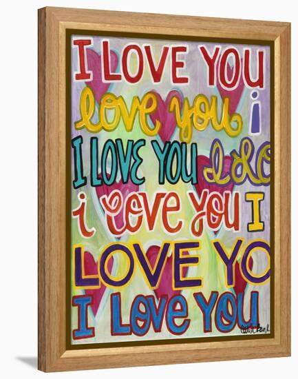 I Love You-Carla Bank-Framed Premier Image Canvas