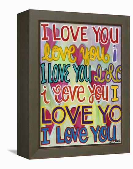 I Love You-Carla Bank-Framed Premier Image Canvas