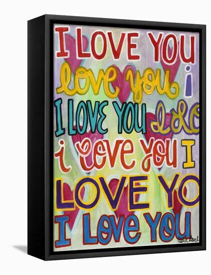 I Love You-Carla Bank-Framed Premier Image Canvas