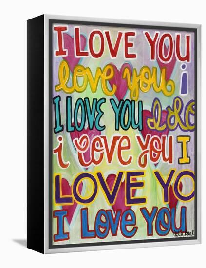 I Love You-Carla Bank-Framed Premier Image Canvas