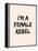 I'm A Female Rebel-null-Framed Stretched Canvas