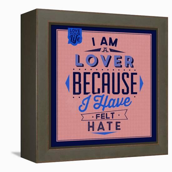 I'm a Lover 1-Lorand Okos-Framed Stretched Canvas