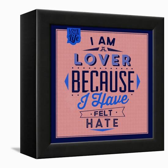 I'm a Lover 1-Lorand Okos-Framed Stretched Canvas