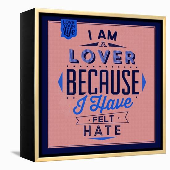 I'm a Lover 1-Lorand Okos-Framed Stretched Canvas