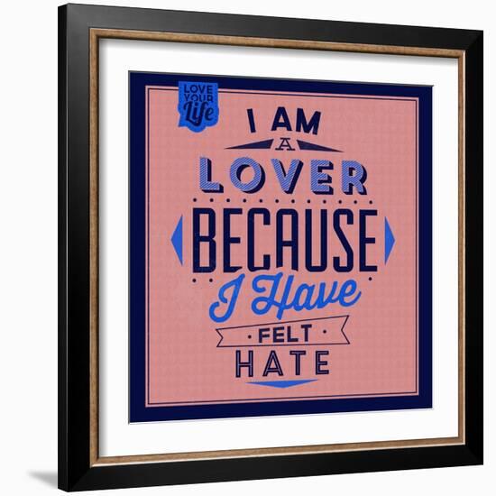 I'm a Lover 1-Lorand Okos-Framed Art Print