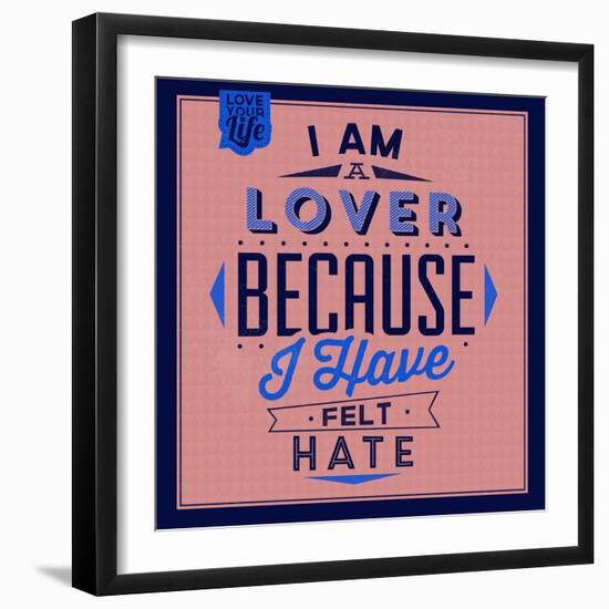 I'm a Lover 1-Lorand Okos-Framed Art Print