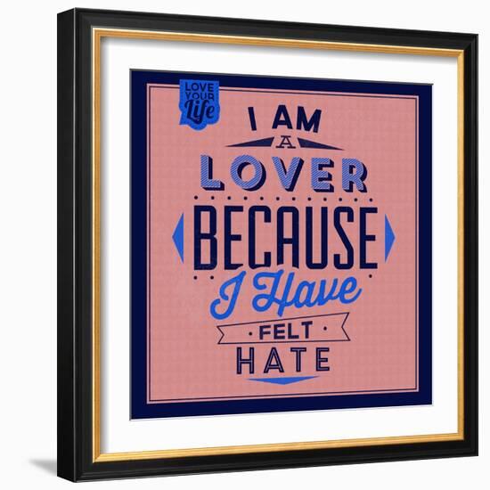 I'm a Lover 1-Lorand Okos-Framed Art Print