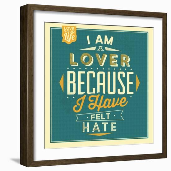 I'm a Lover-Lorand Okos-Framed Premium Giclee Print