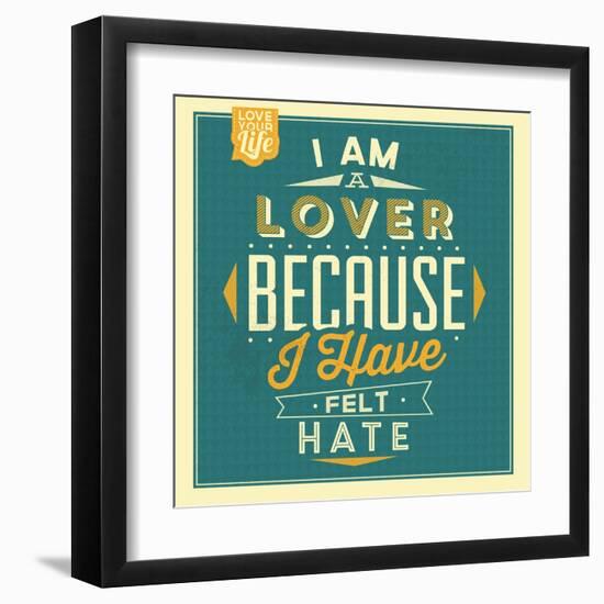 I'm a Lover-Lorand Okos-Framed Art Print