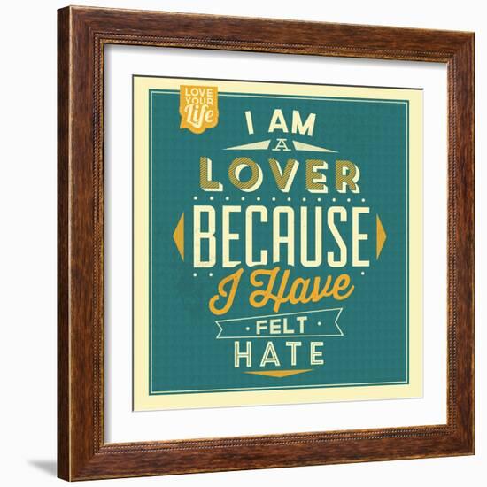 I'm a Lover-Lorand Okos-Framed Art Print