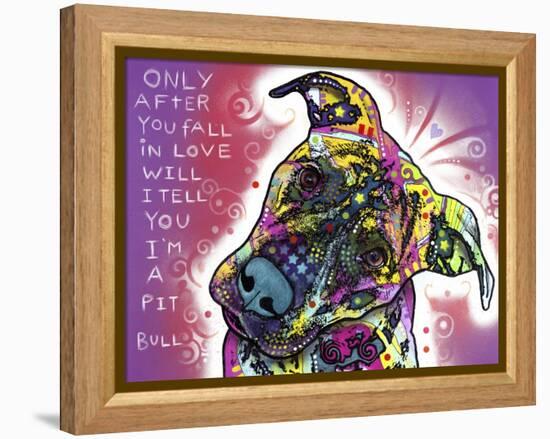 I’m a Pit Bull-Dean Russo-Framed Premier Image Canvas