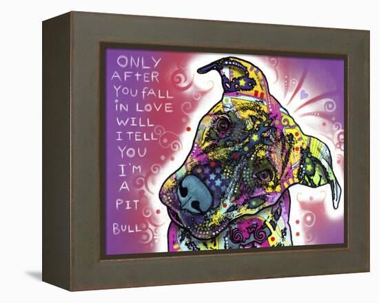 I’m a Pit Bull-Dean Russo-Framed Premier Image Canvas