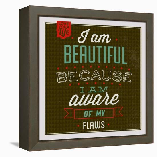 I'm Beautiful 1-Lorand Okos-Framed Stretched Canvas