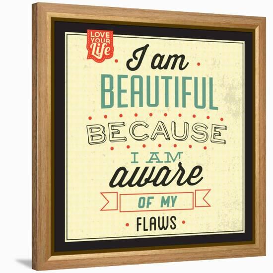 I'm Beautiful-Lorand Okos-Framed Stretched Canvas