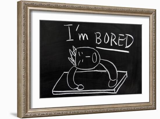 I'm Bored-Raywoo-Framed Art Print