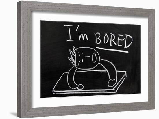 I'm Bored-Raywoo-Framed Art Print