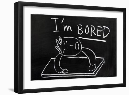 I'm Bored-Raywoo-Framed Art Print