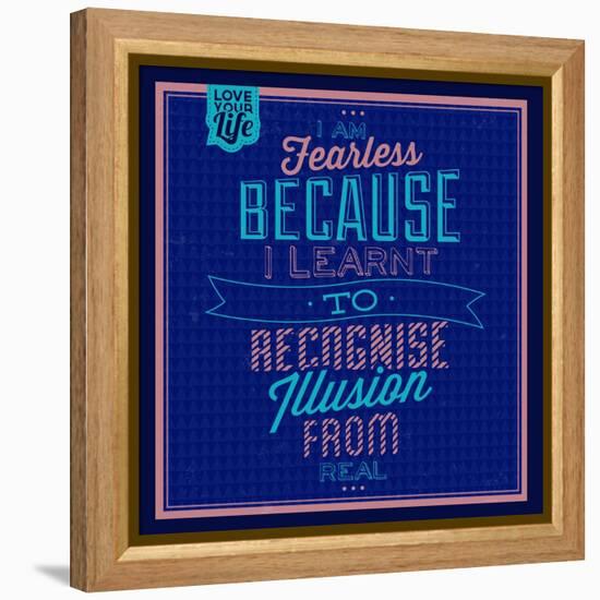 I'm Fearless 1-Lorand Okos-Framed Stretched Canvas