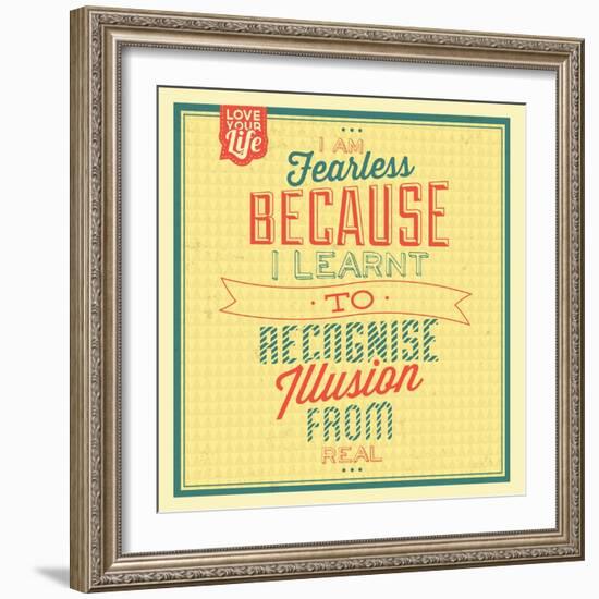 I'm Fearless-Lorand Okos-Framed Art Print