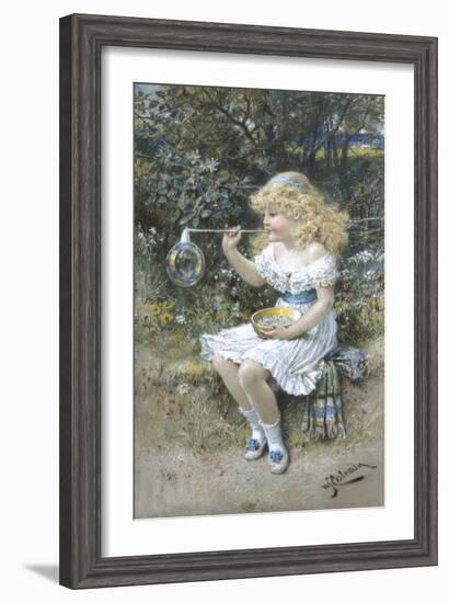 I'M Forever Blowing Bubbles-William Stephen Coleman-Framed Giclee Print