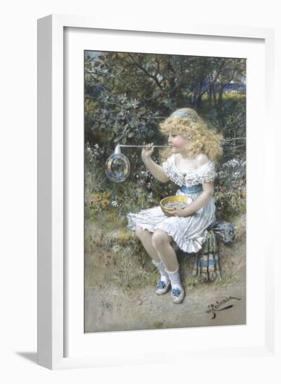 I'M Forever Blowing Bubbles-William Stephen Coleman-Framed Giclee Print