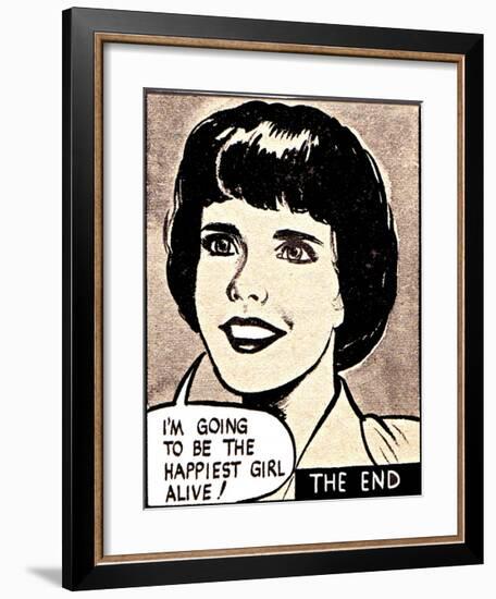 I'm Going To Be The Happiest Girl Alive-Roy Newby-Framed Giclee Print