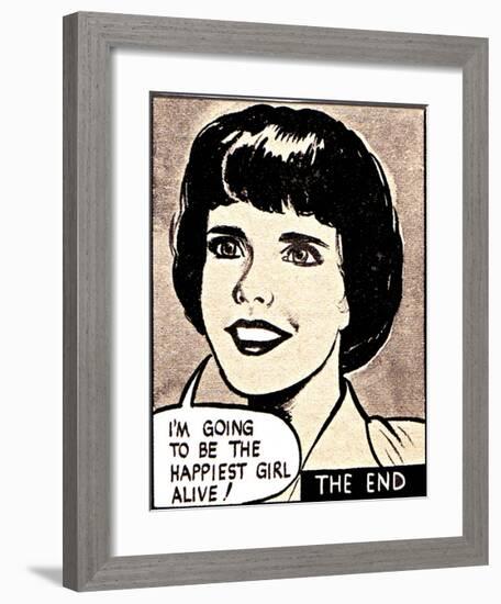I'm Going To Be The Happiest Girl Alive-Roy Newby-Framed Giclee Print