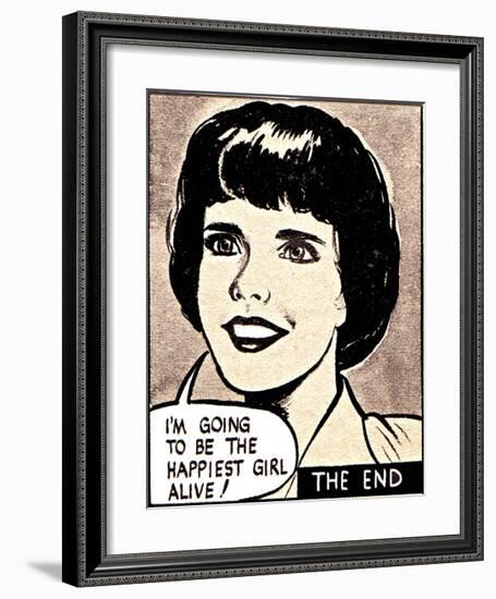 I'm Going To Be The Happiest Girl Alive-Roy Newby-Framed Giclee Print