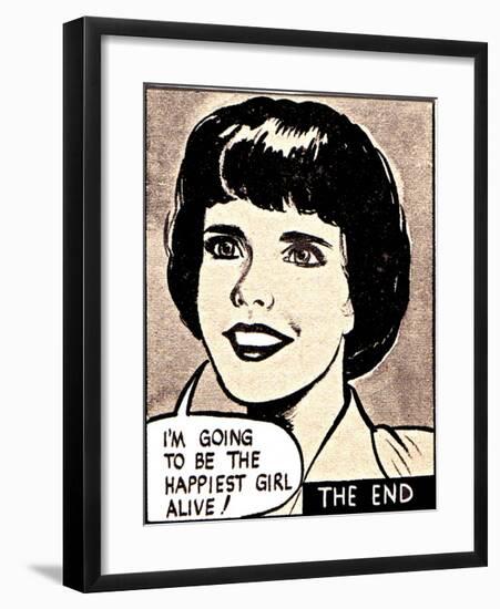 I'm Going To Be The Happiest Girl Alive-Roy Newby-Framed Giclee Print
