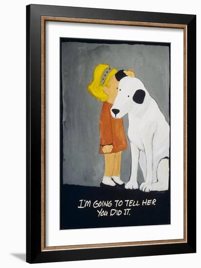 I’m Going to Tell Her You Did It-Jennie Cooley-Framed Giclee Print