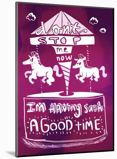 I'm Having Such A Good Time - Tommy Human Cartoon Print-Tommy Human-Mounted Art Print