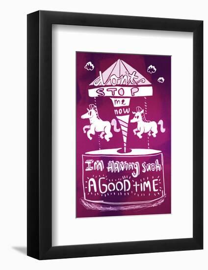 I'm Having Such A Good Time - Tommy Human Cartoon Print-Tommy Human-Framed Giclee Print