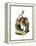 "I'm Late" Alice in Wonderland White Rabbit by John Tenniel-Piddix-Framed Stretched Canvas