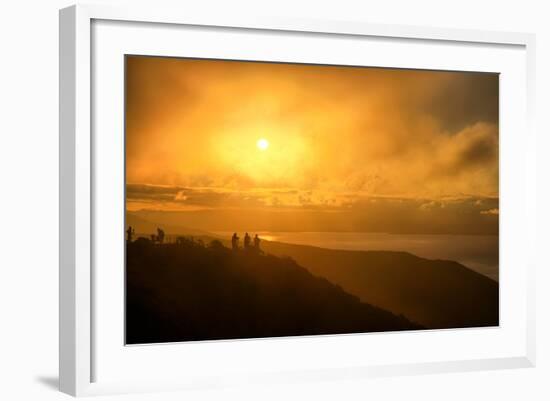 I'm On Fire, Misty Sun at Marin Headlands, San Francisco-Vincent James-Framed Photographic Print