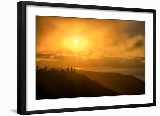 I'm On Fire, Misty Sun at Marin Headlands, San Francisco-Vincent James-Framed Photographic Print