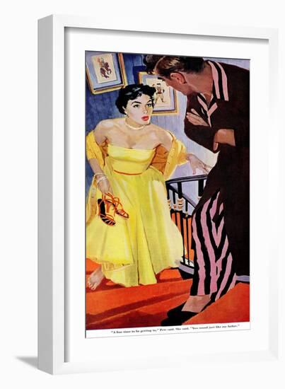 I'm Over 21  - Saturday Evening Post "Leading Ladies", October 31, 1953 pg.30-Robert Meyers-Framed Giclee Print