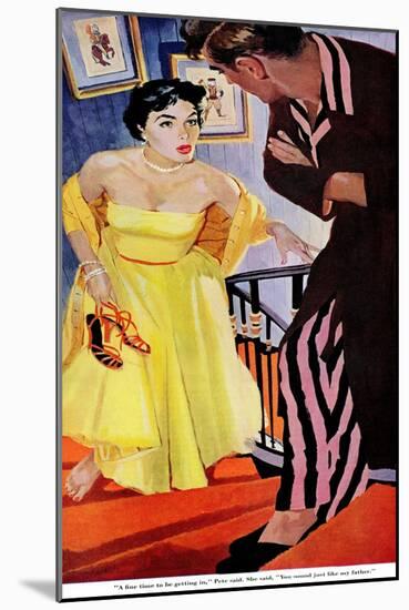 I'm Over 21  - Saturday Evening Post "Leading Ladies", October 31, 1953 pg.30-Robert Meyers-Mounted Giclee Print