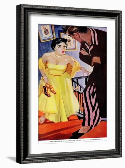 I'm Over 21  - Saturday Evening Post "Leading Ladies", October 31, 1953 pg.30-Robert Meyers-Framed Giclee Print