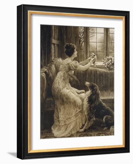 I'm Still Here-Herbert Dicksee-Framed Giclee Print